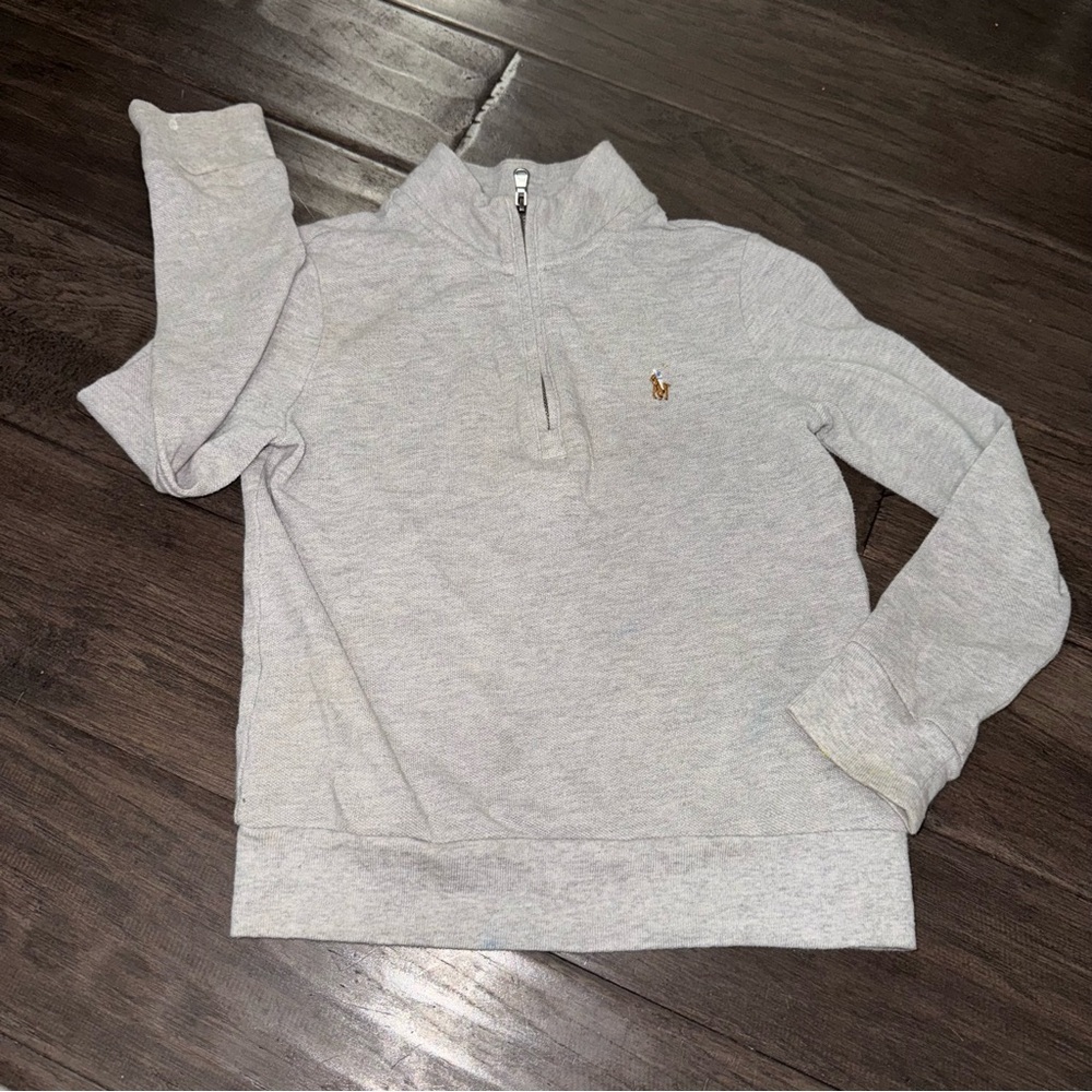 Polo Ralph Lauren Gray Half-Zip Sweater for Boy